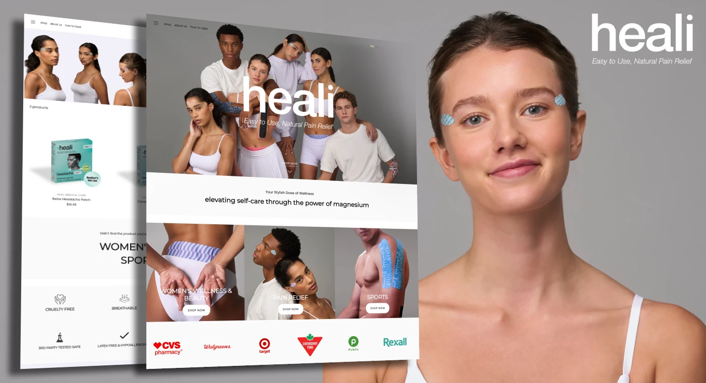 Heali - Website design & development by Conceptial Media