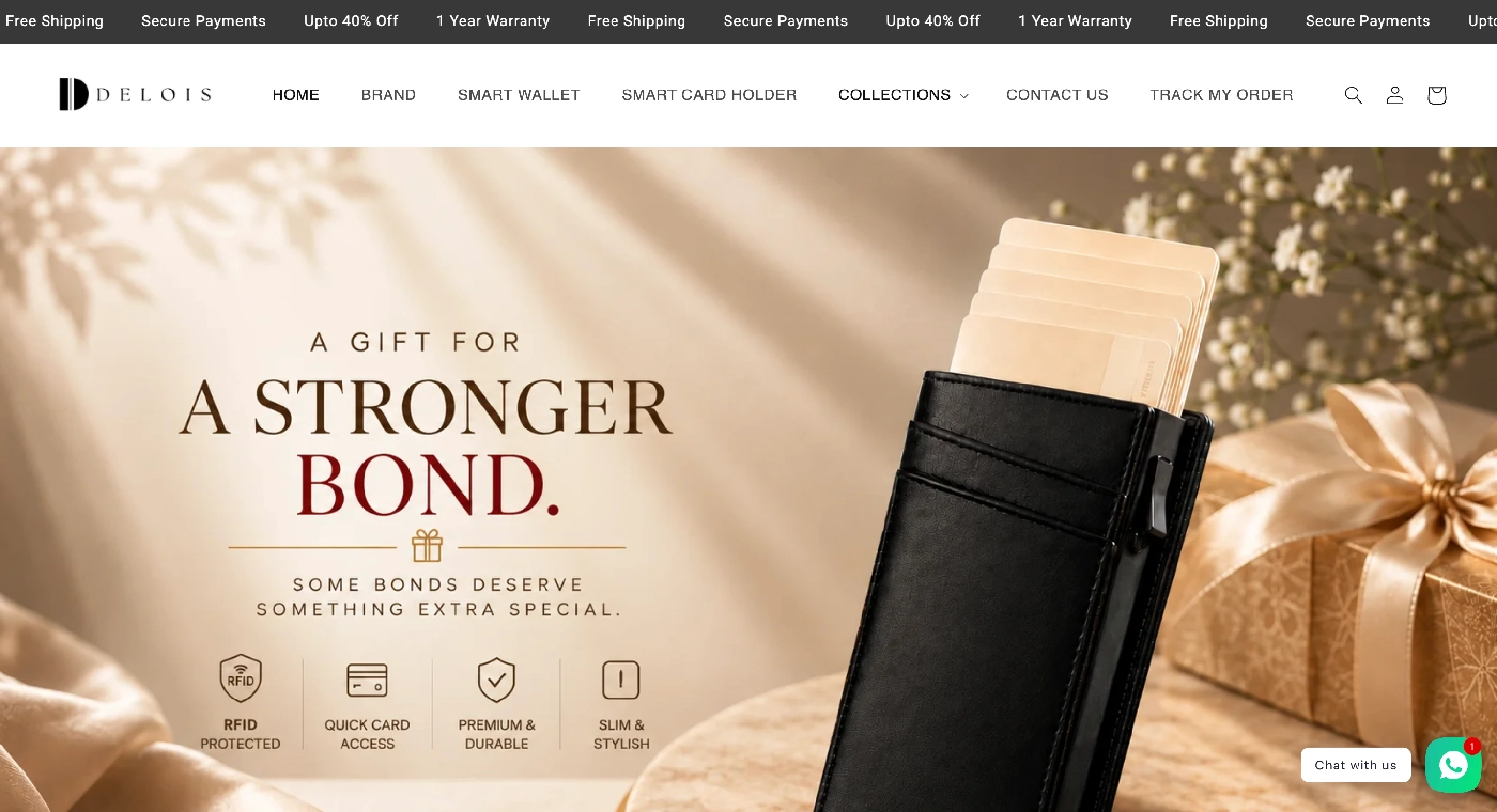 Delois Shopify store built by Conceptial Media