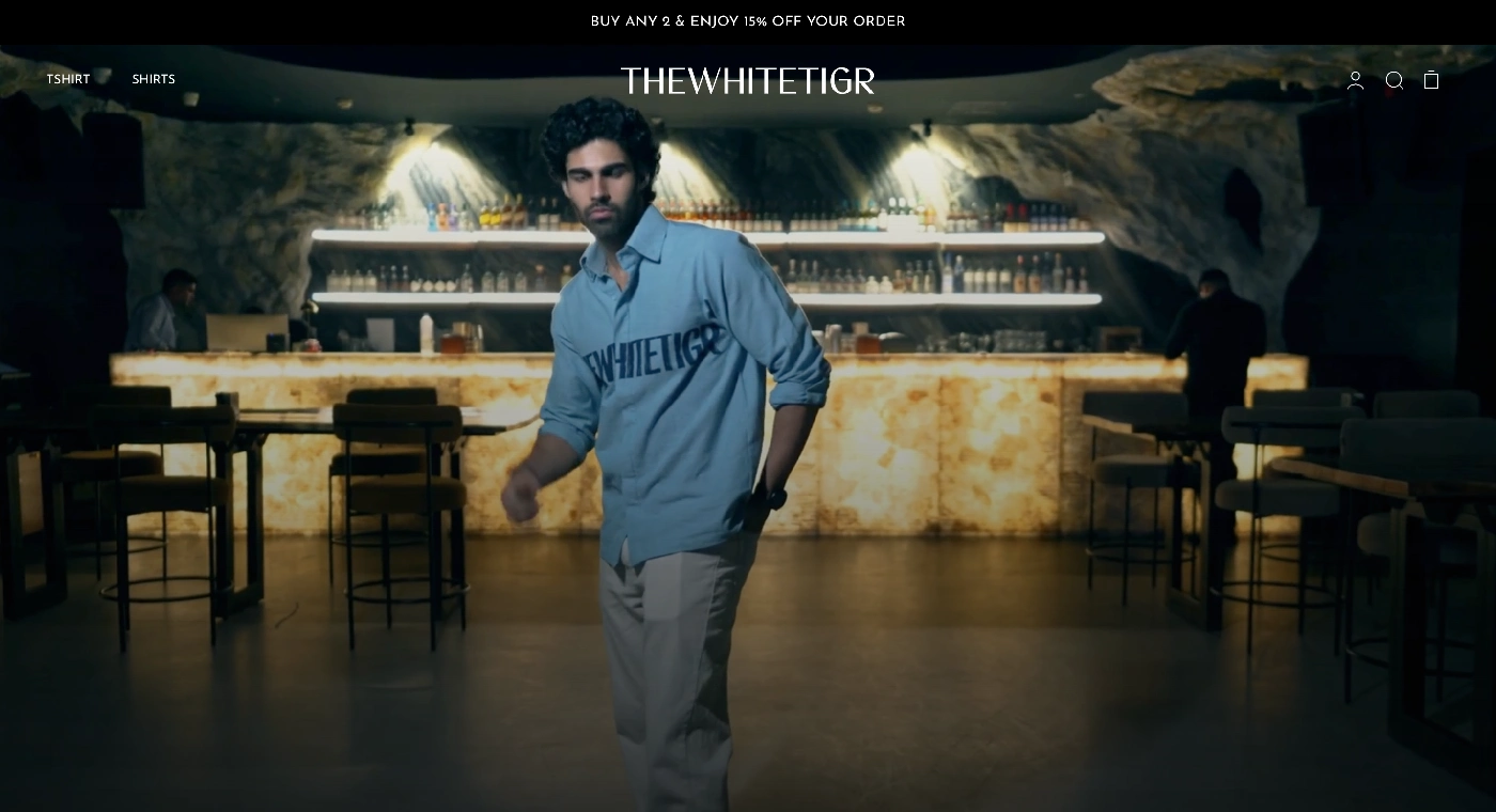 The White Tigr Shopify store by Conceptial Media