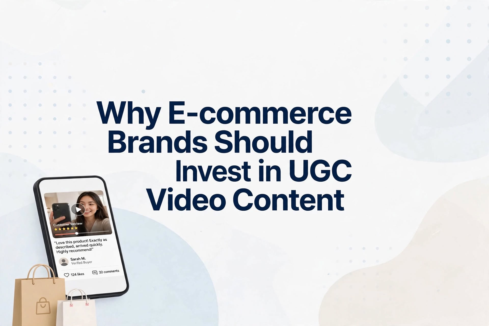 E-commerce brand showcasing products through engaging UGC video content for online marketing and customer engagement.