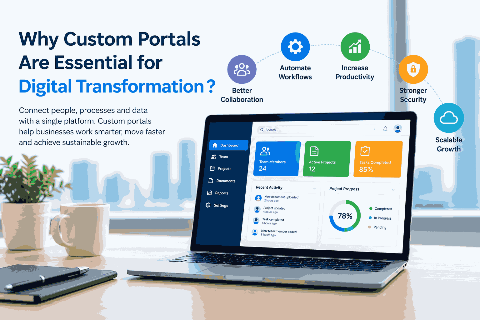 Why Custom Portals Are Essential for Digital Transformation ?