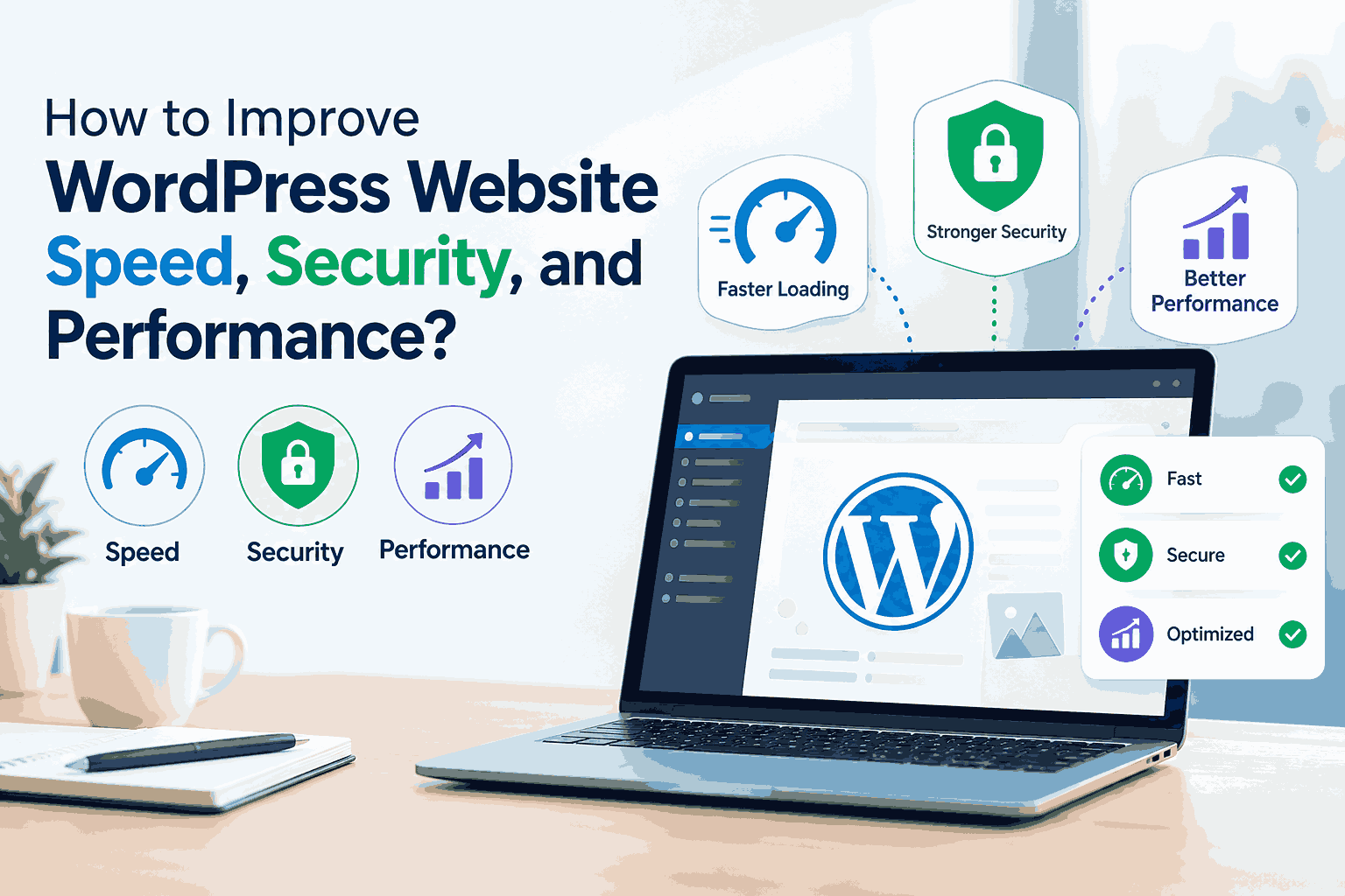 WordPress website speed, security, and performance optimization.