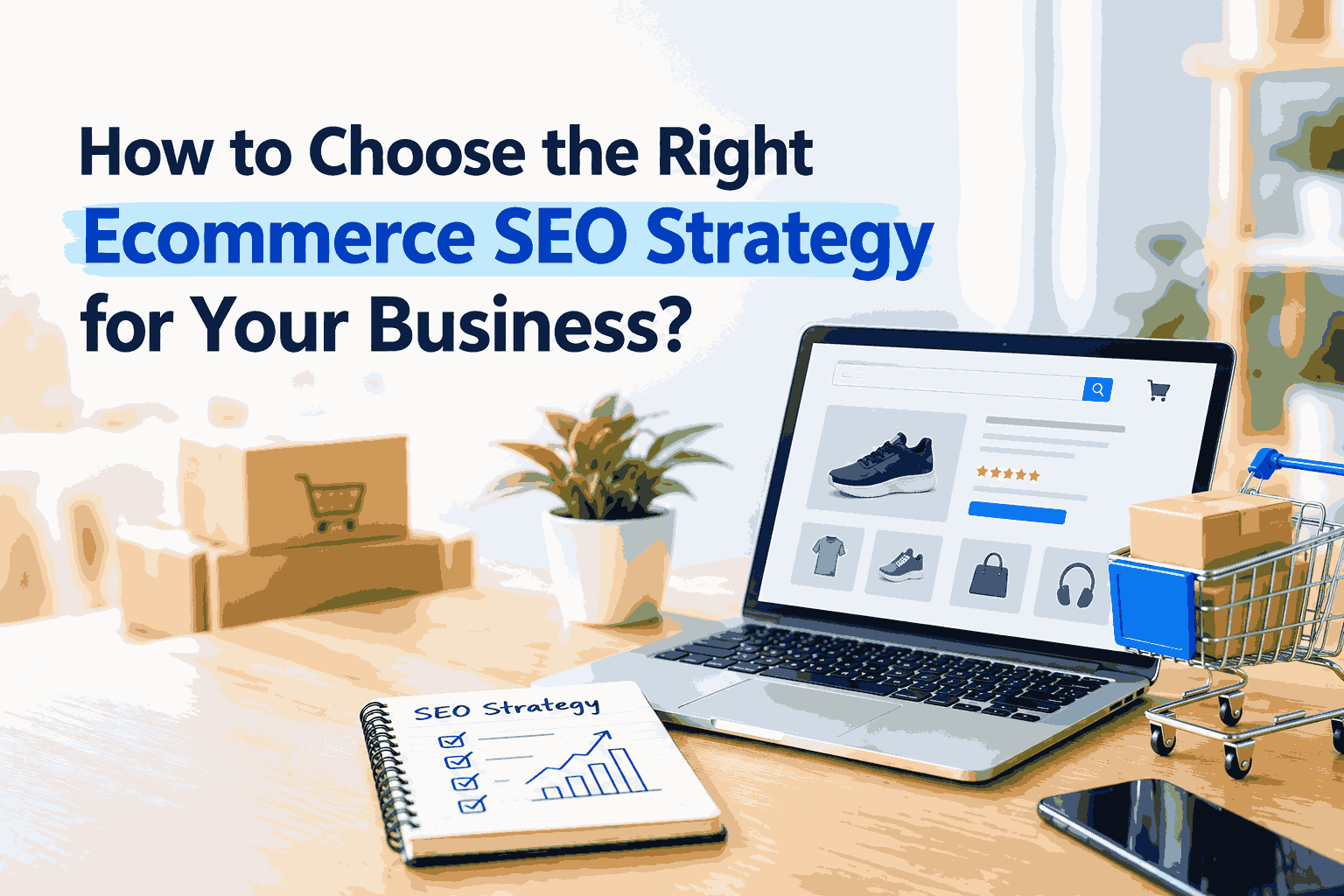 Ecommerce SEO strategy for improving online store visibility, product rankings, and organic traffic.