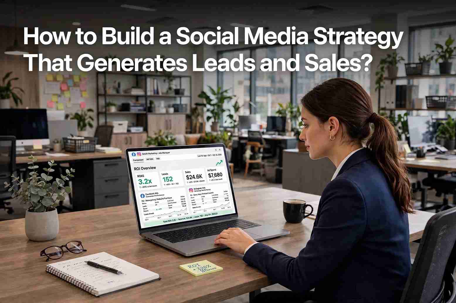 Social media strategy for generating leads, increasing engagement, and driving online sales.