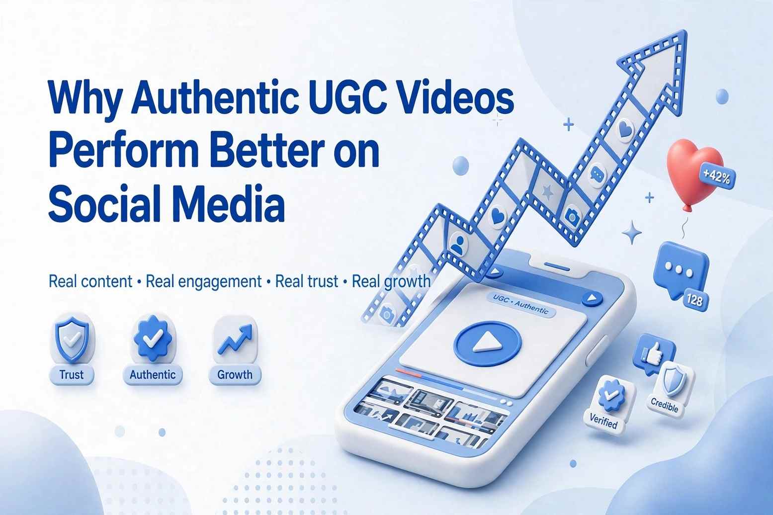 Why Authentic UGC Videos Perform Better on Social Media - builds trust, drives higher engagement, boosts relatable authentic content.
