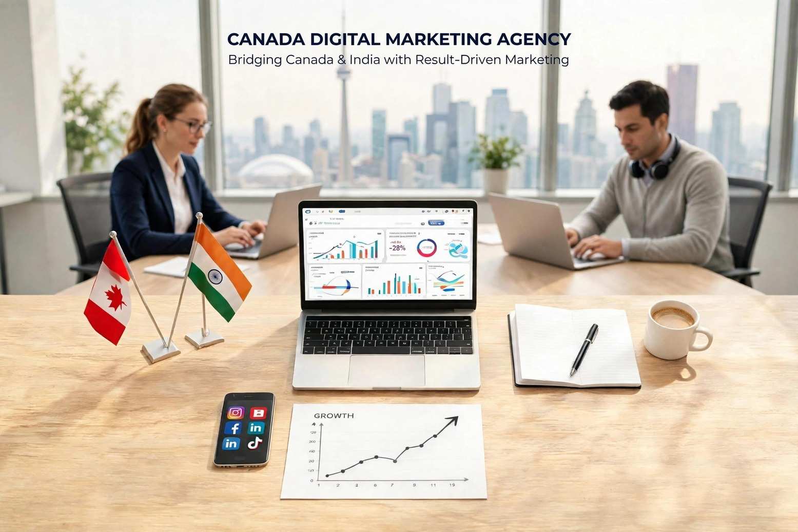Canada Digital Marketing Agency in India helping Canadian brands grow faster through digital marketing strategies.