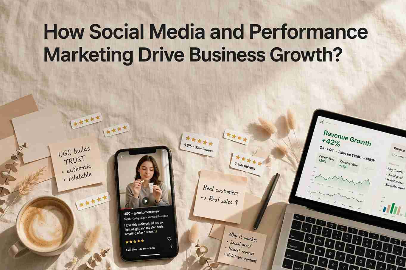 Social media and performance marketing strategies that drive business growth, increase brand awareness, generate leads, and boost conversions.