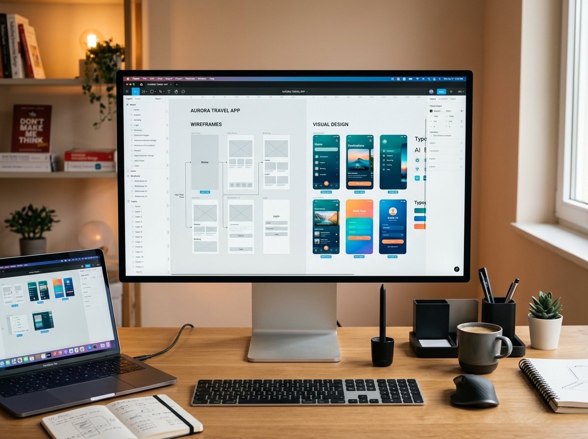 UI/UX Design Mockup Workspace