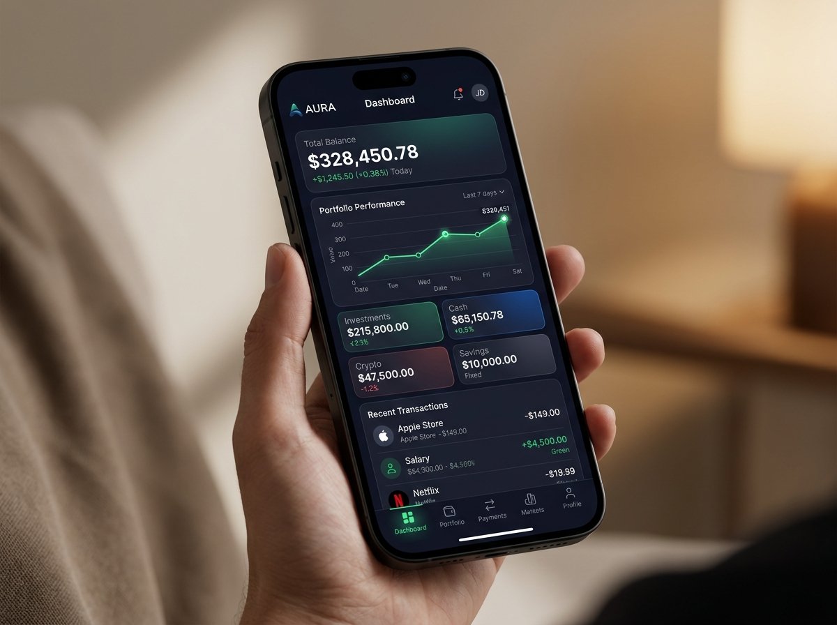 Mobile App Dashboard Mockup