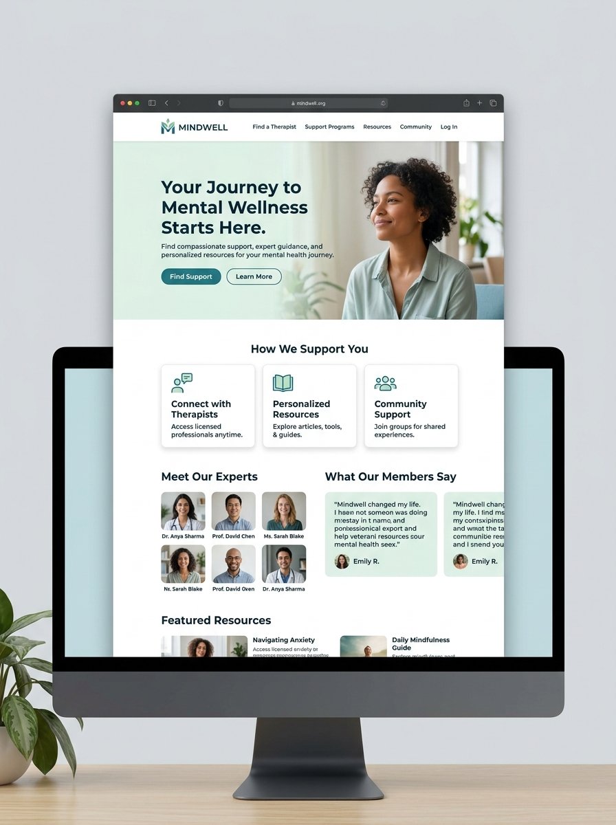 Website Development Showcase Mockup